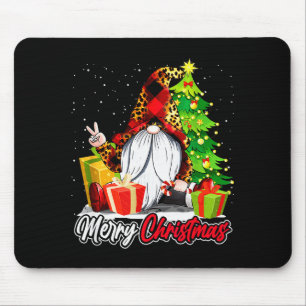 Merry Christmas Gnome Family Matching Pajama Xmas  Mouse Pad