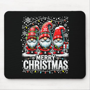 Merry Christmas Gnome Funny Family Christmas  Mouse Pad