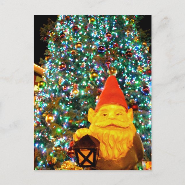 Merry Christmas Gnome Holiday Postcard (Front)