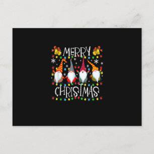 Merry Christmas Gnome Matching Family Party Pajama Postcard