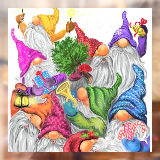 Merry Christmas Gnome Party - Fun Drawing  (Sheet 2)