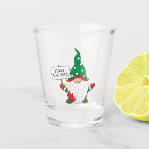 Merry Christmas Gnome Shot Glass