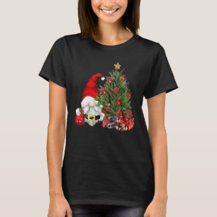 Merry Christmas  Gnome With Christmas Tree Xmas T-Shirt