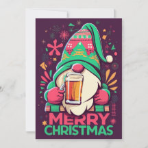 Merry Christmas, gnomes drink Christmas drinks