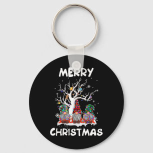 Merry Christmas Gnomes Fun Xmas Family Men Women Key Ring