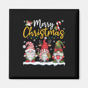 Merry Christmas Gnomes Lover Xmas Family Men Women Magnet