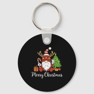 Merry Christmas Gnomes Matching Family Pyjamas Xma Key Ring