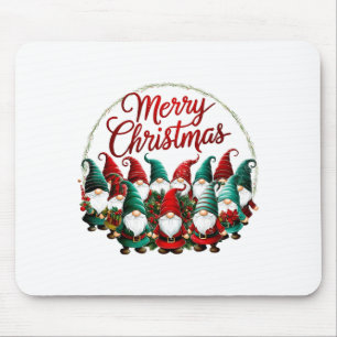 Merry Christmas Gnomes  Mouse Pad