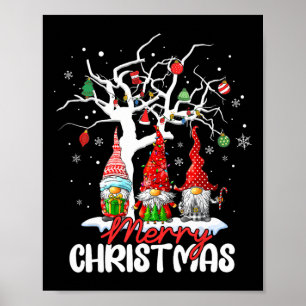Merry Christmas Gnomes Xmas Family Men Women Kids Poster