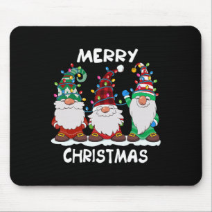 Merry Christmas Gnomes Xmas Family Men Women Mouse Pad
