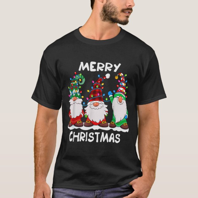 Merry Christmas Gnomes Xmas Family Men Women  T-Shirt (Front)