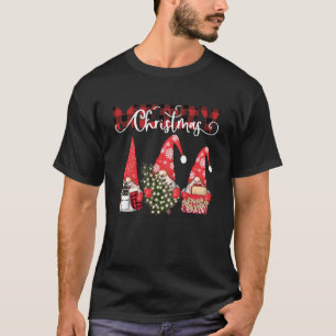 Merry Christmas Gnomies Costume Matching Buffalo R T-Shirt