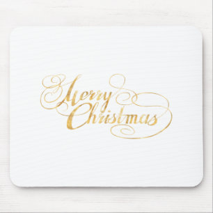 Merry Christmas (GOLD) Mouse Pad