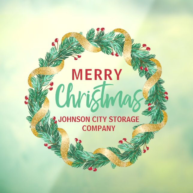 Merry Christmas Gold Wreath Chic Custom Company (Sheet 3)