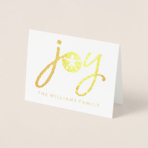 Merry Christmas   Golden Joy Sand Dollar Foil Card