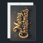 "Merry Christmas"  goldene Schrift in Englisch Holiday Card<br><div class="desc">Das festliche Design "Merry Christmas" in goldener Schrift,  in Englisch bringt Atmosphäre und Wärme in die Winterzeit. Dieses Design ist die perfekte Wahl für alle,  die klassische Weihnachtswünsche mit Stil und Glanz übermitteln möchten.</div>
