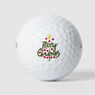 Merry Christmas Golf Balls
