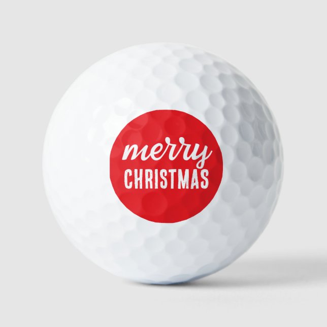 Merry Christmas Golf Balls (Front)