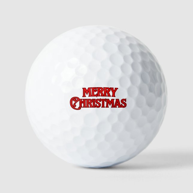 Merry Christmas Golf Balls (Front)