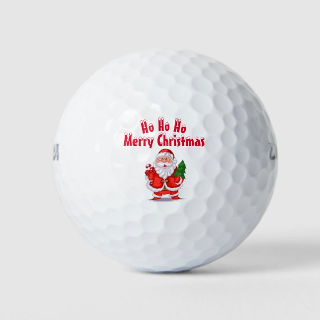 Merry Christmas Golf Balls (Front)