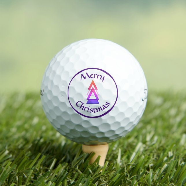 Merry Christmas golf balls by dalDesignNZ (Insitu Tee)