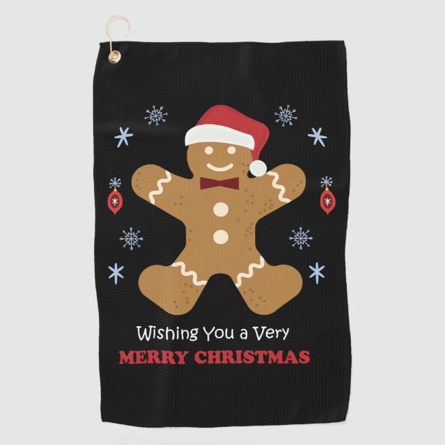 merry christmas                         golf towel (Front)