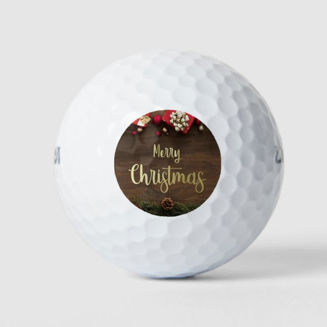 ***MERRY CHRISTMAS GOLFER*** GOLF BALL (Front)