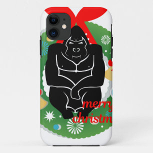 merry christmas gorilla Case-Mate iPhone case