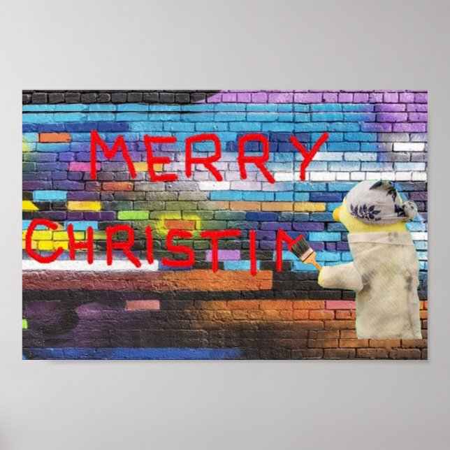 Merry Christmas Graffiti  Poster (Front)