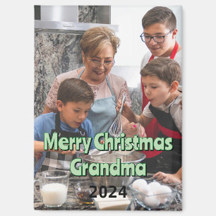 Merry Christmas Grandma 2024 Magnet