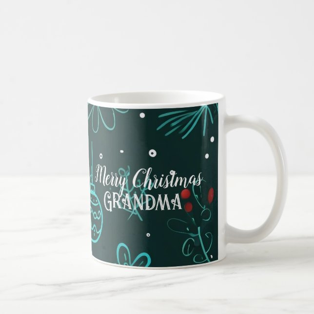 Merry Christmas Grandma Coffee Mug (Right)