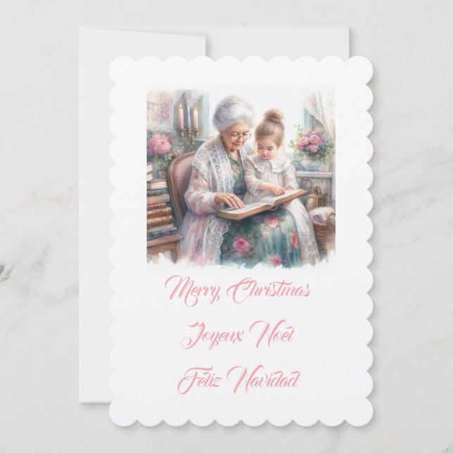 Merry Christmas Grandma Invitation (Front)