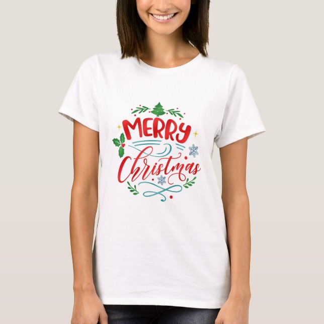 Merry Christmas Graphic  T-Shirt (Front)