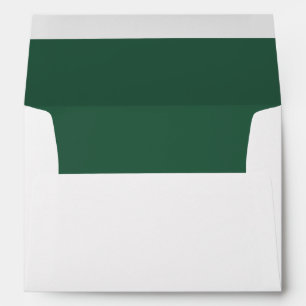 Merry Christmas Green 5x7 Return Address Envelope
