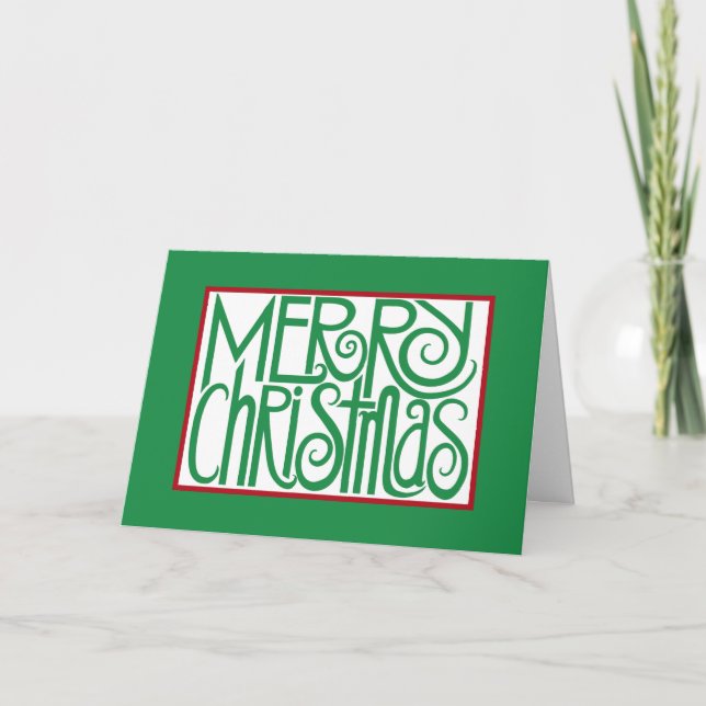 Merry Christmas Green Card (Front)