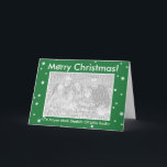 MERRY CHRISTMAS! Green Customisable My Dog Votes Holiday Card<br><div class="desc">Wish Your Friends AND Especially Your Legislators A Very Merry Christmas With Official Holiday Greetings From My Dog Votes! Matching Stamps Too!</div>