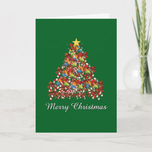 Merry Christmas Green  Holiday   Card