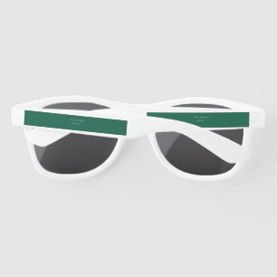 Merry Christmas green plain solo background holida Sunglasses