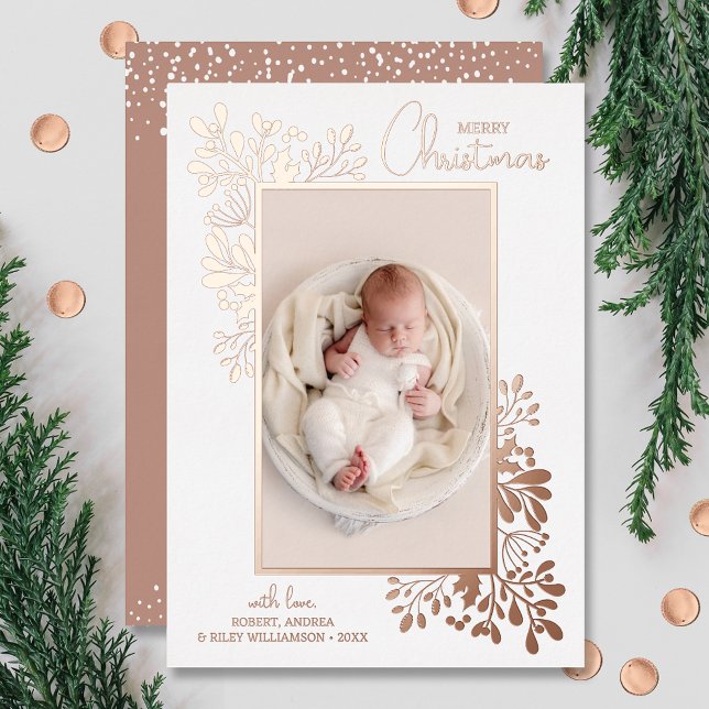Merry Christmas Greenery Rose Gold (Creator Uploaded)
