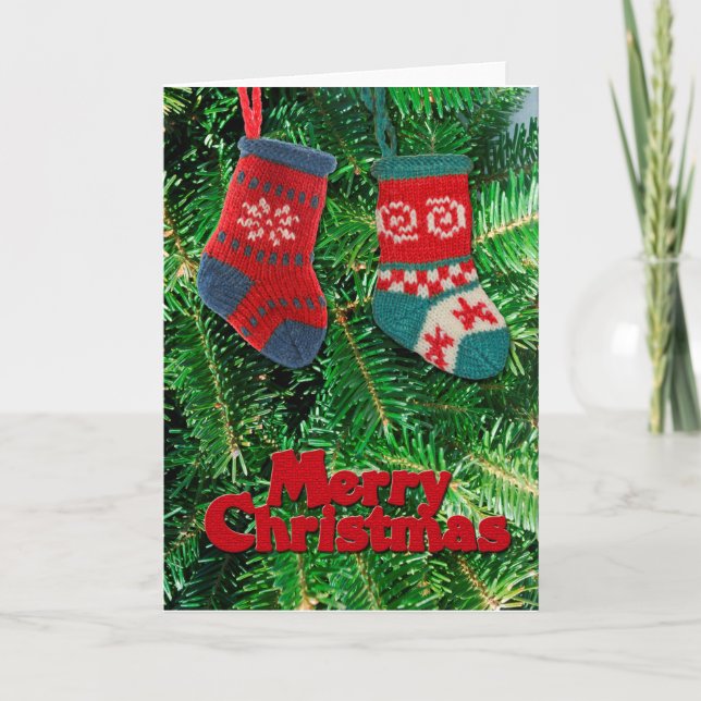 Merry Christmas greeting card (Front)