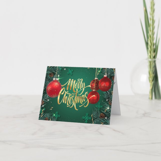 Merry Christmas Greeting Card (Front)