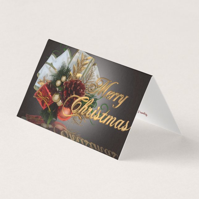 Merry Christmas greeting card (Front)