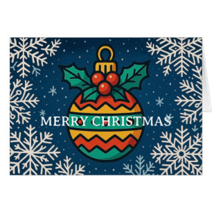 Merry Christmas greeting card