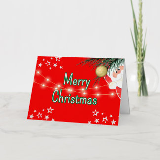 Merry Christmas greeting card