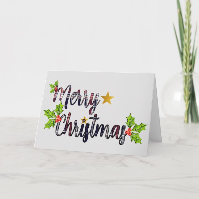 Merry Christmas Greeting Card (Front)