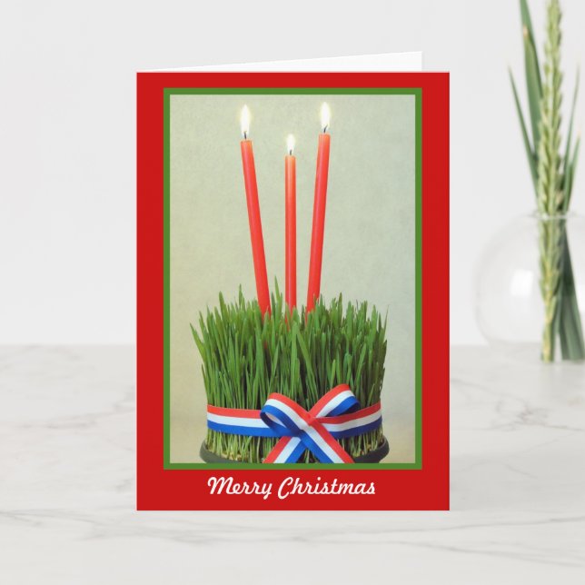 merry christmas, greeting card (Front)