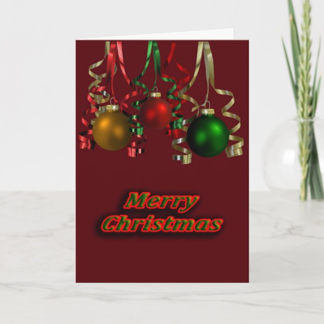 Merry Christmas Greeting Card (Front)
