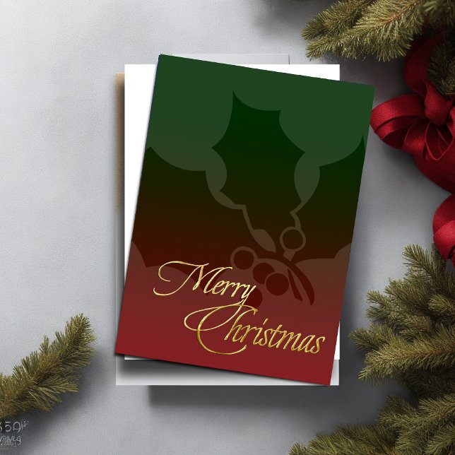 Merry Christmas Greeting Card Any Colour w/ Red (Creator Uploaded)