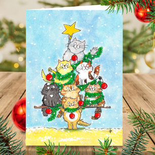 Merry Christmas greeting card by Nicole Janes