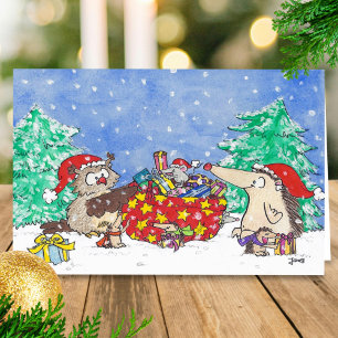 MERRY CHRISTMAS greeting card by Nicole Janes